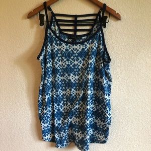 Blue Tie Dye Tank